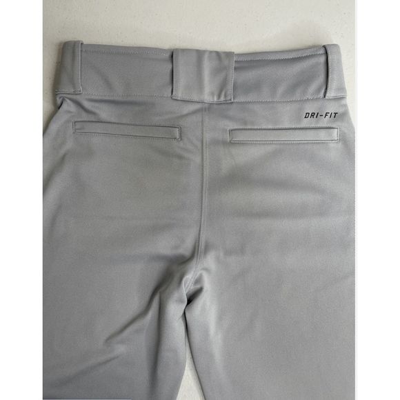 NEW Boy's Youth Small NIKE Core Dri-Fit Open Hem Baseball Pants Gray 615283-052 - Picture 5 of 8